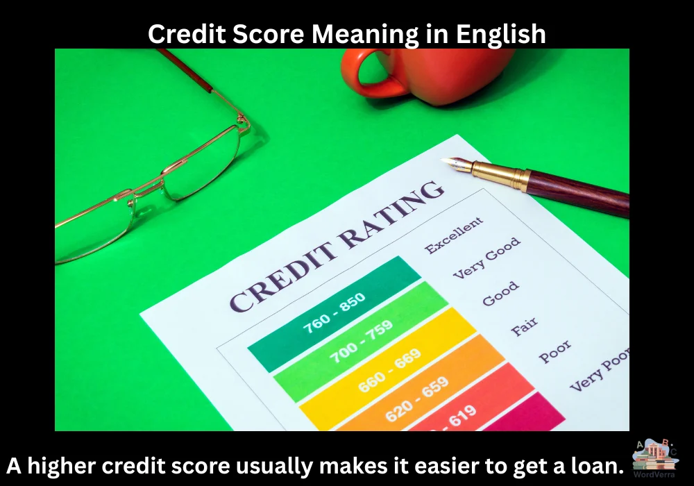 Credit Score Meaning in English