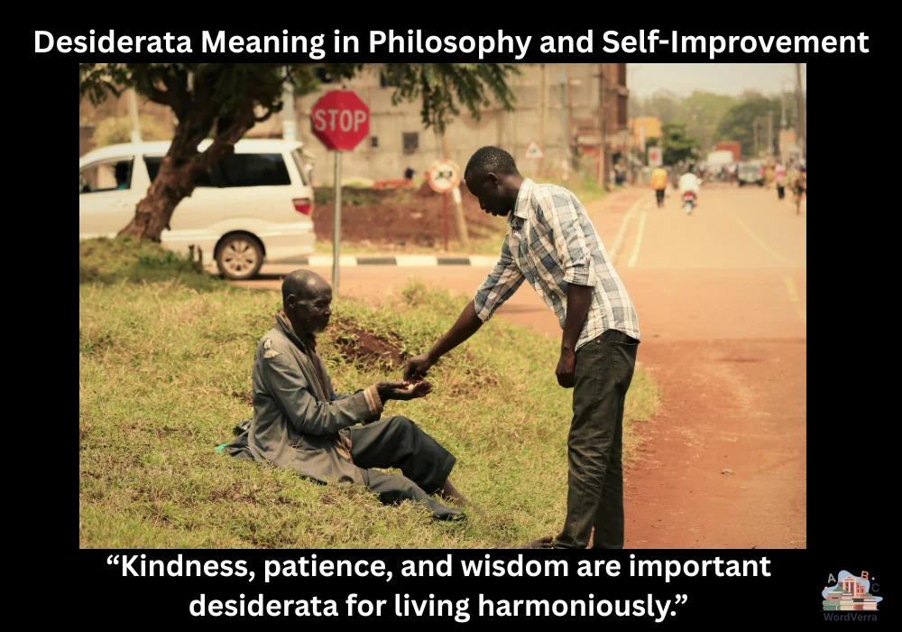 Desiderata Meaning in Philosophy and Self-Improvement