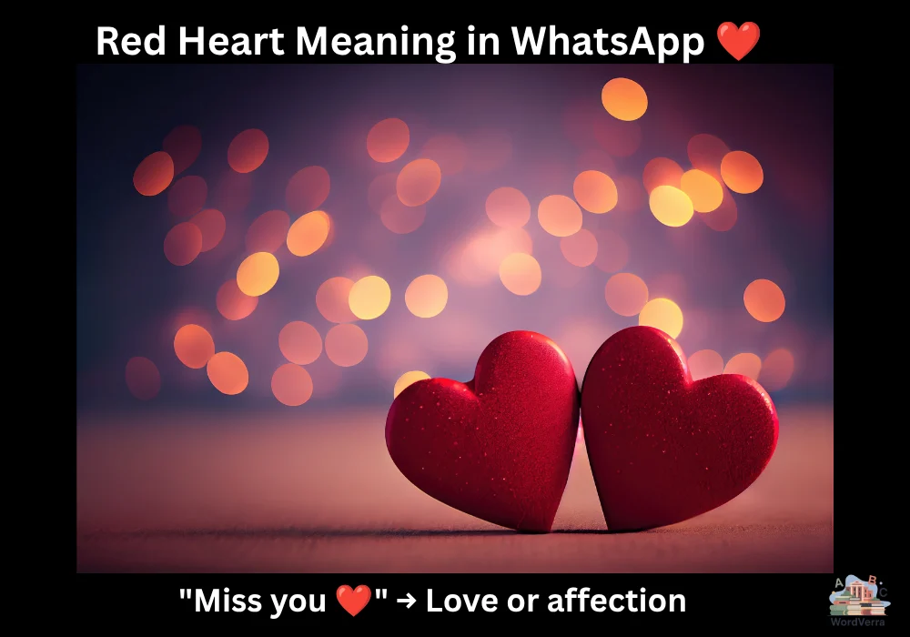 Red Heart Meaning in WhatsApp ❤️