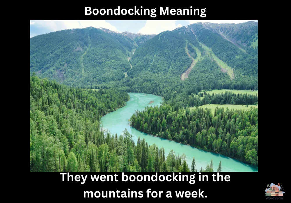 Boondocking Meaning