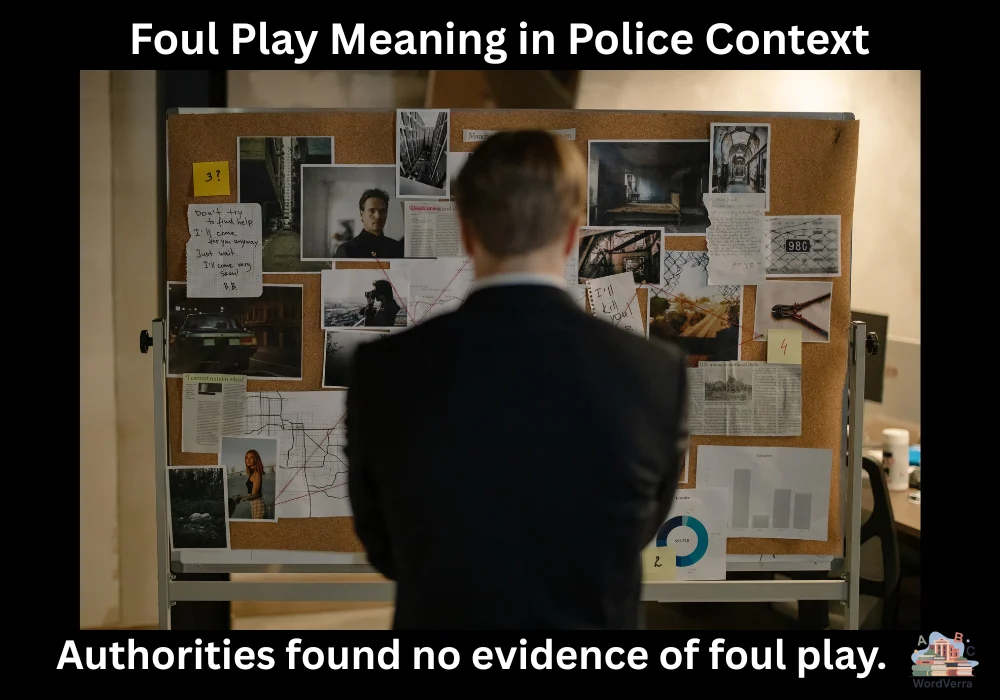Foul Play Meaning in Police Context