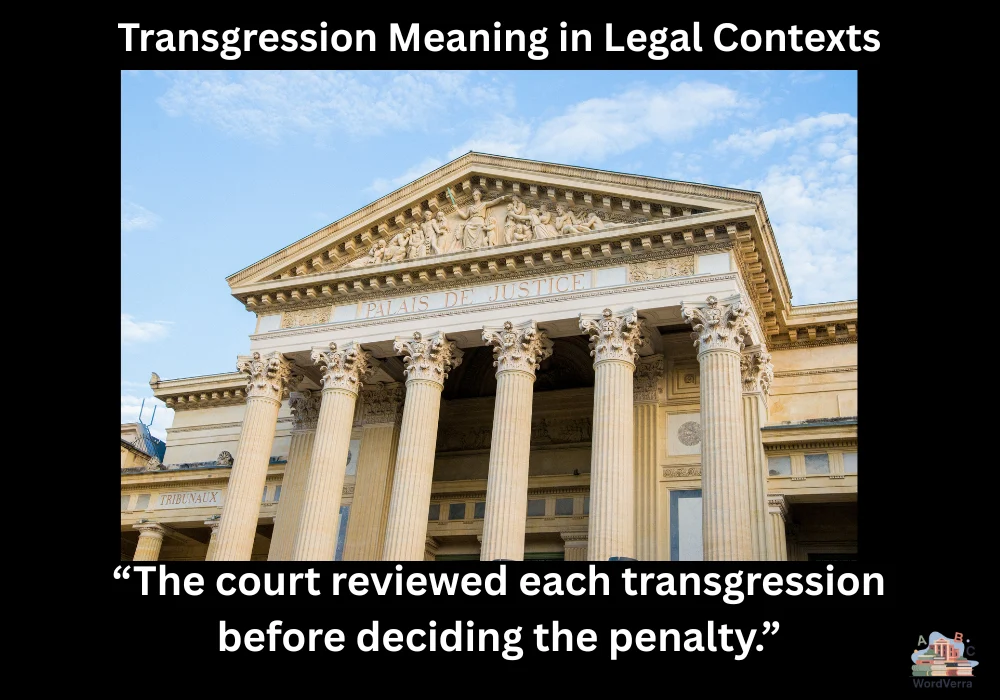 Transgression Meaning in Legal Contexts