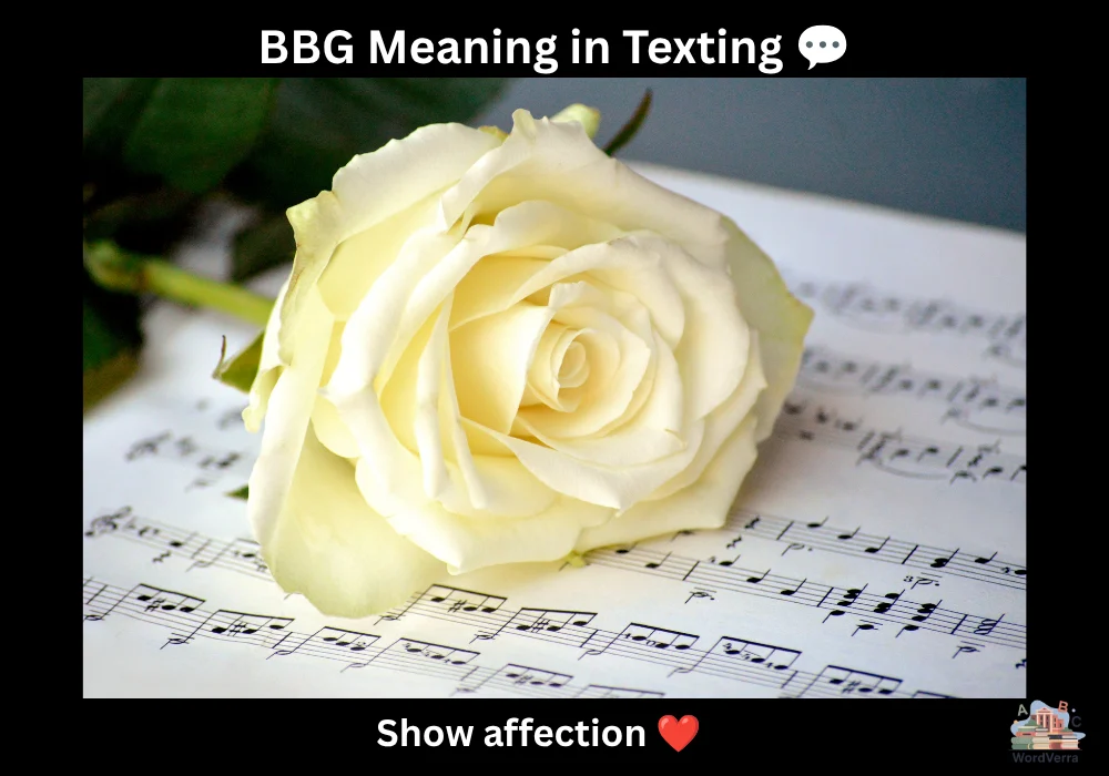 BBG Meaning in Texting 💬