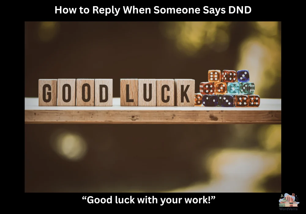 How to Reply When Someone Says DND