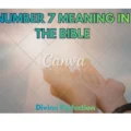 Number 7 Meaning in the Bible