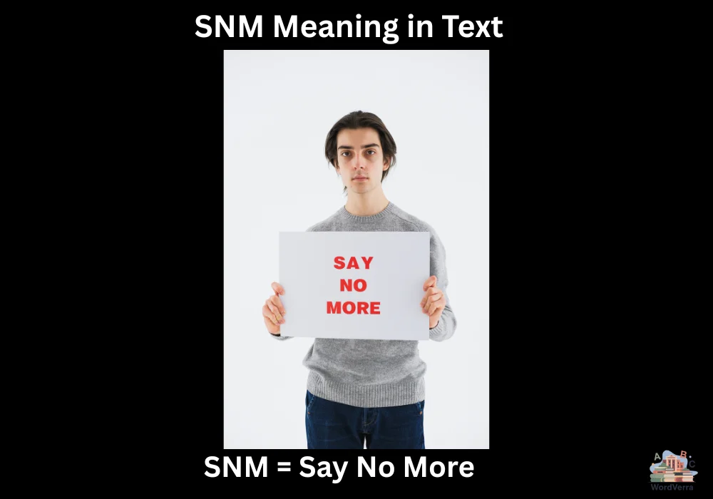 SNM Meaning in Text