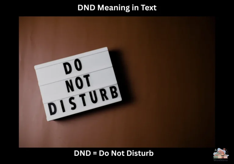 DND Meaning in Text