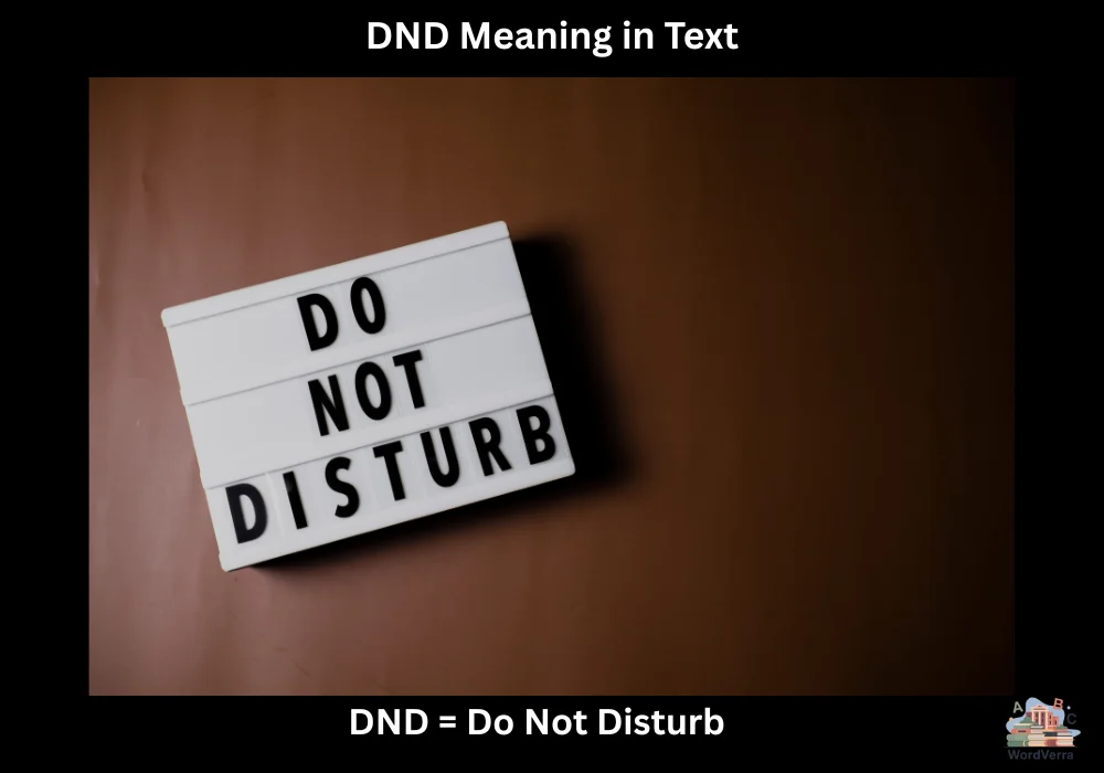 DND Meaning in Text