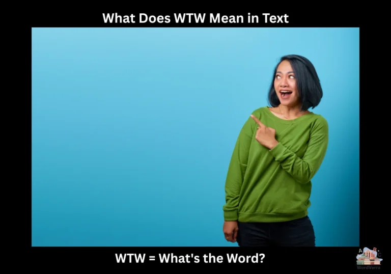 What Does WTW Mean in Text